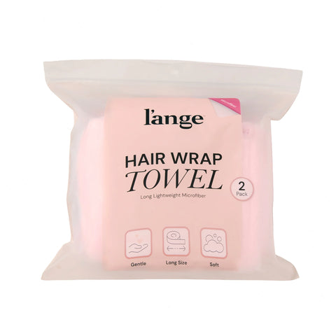 Hair Wrap Towel - Lightweight Microfiber 2-Pack