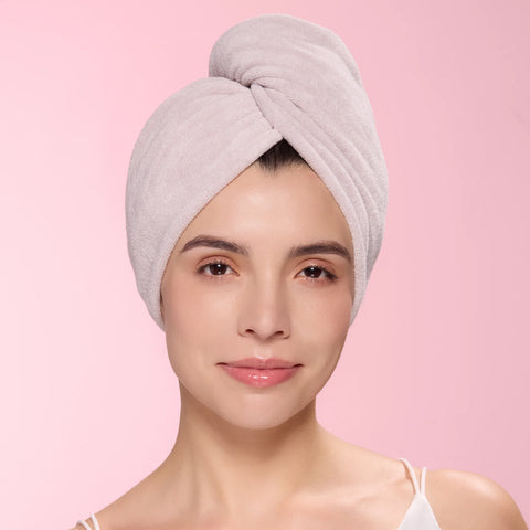 Hair Wrap Towel - Lightweight Microfiber 2-Pack
