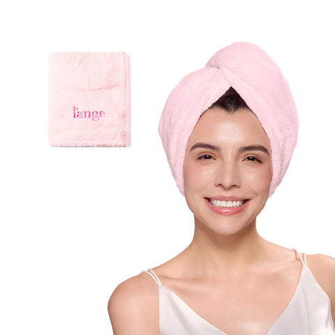 Plush Hair Wrap Towel - Standard Ultra-Absorbent Coral Fleece